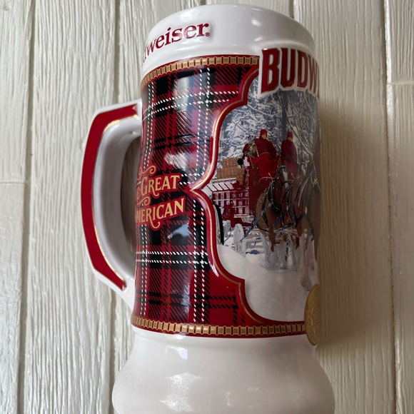 Budweiser 2021 Gold Wholesaler Holiday Stein - Rare - Picture 3 of 6
